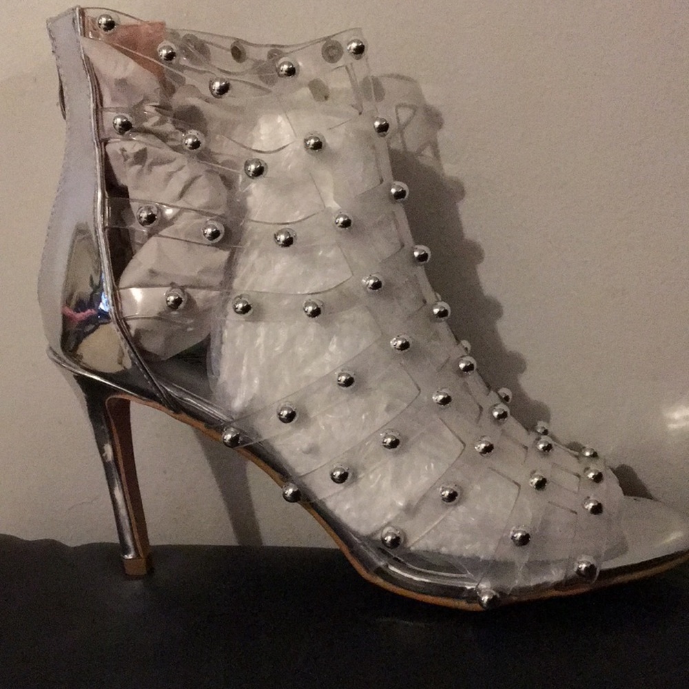 Host Pick!!!! Silver Studded Sandals